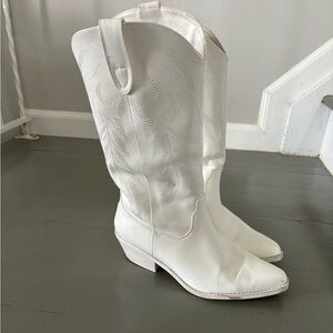 White Cowboy boots